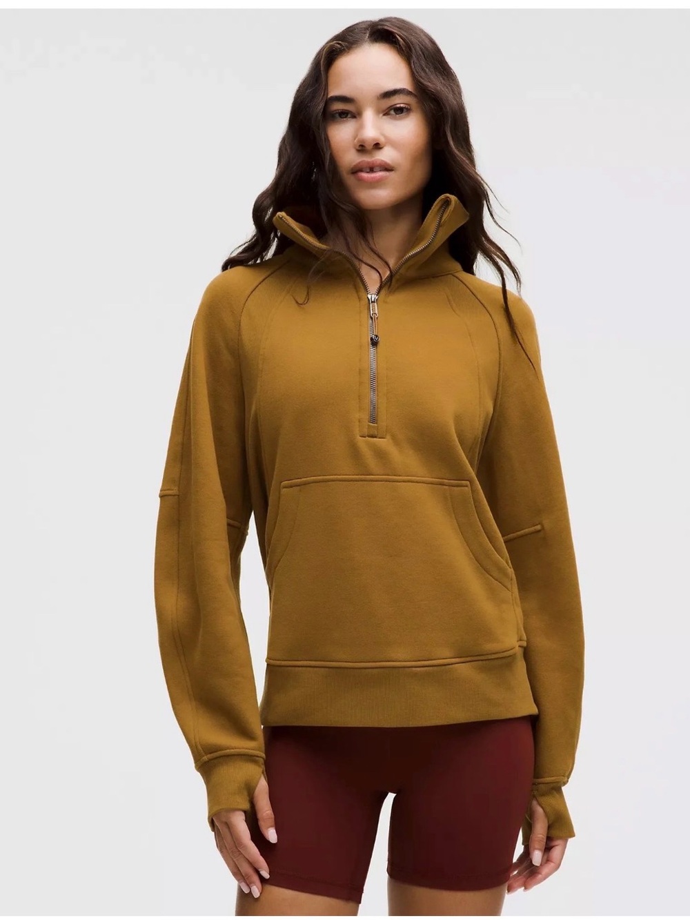 lululemon Scuba Oversized Funnel-Neck Half Zip Pullover Athletic Sweater